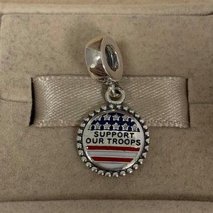 Pandora support our troops charm USA Dangle